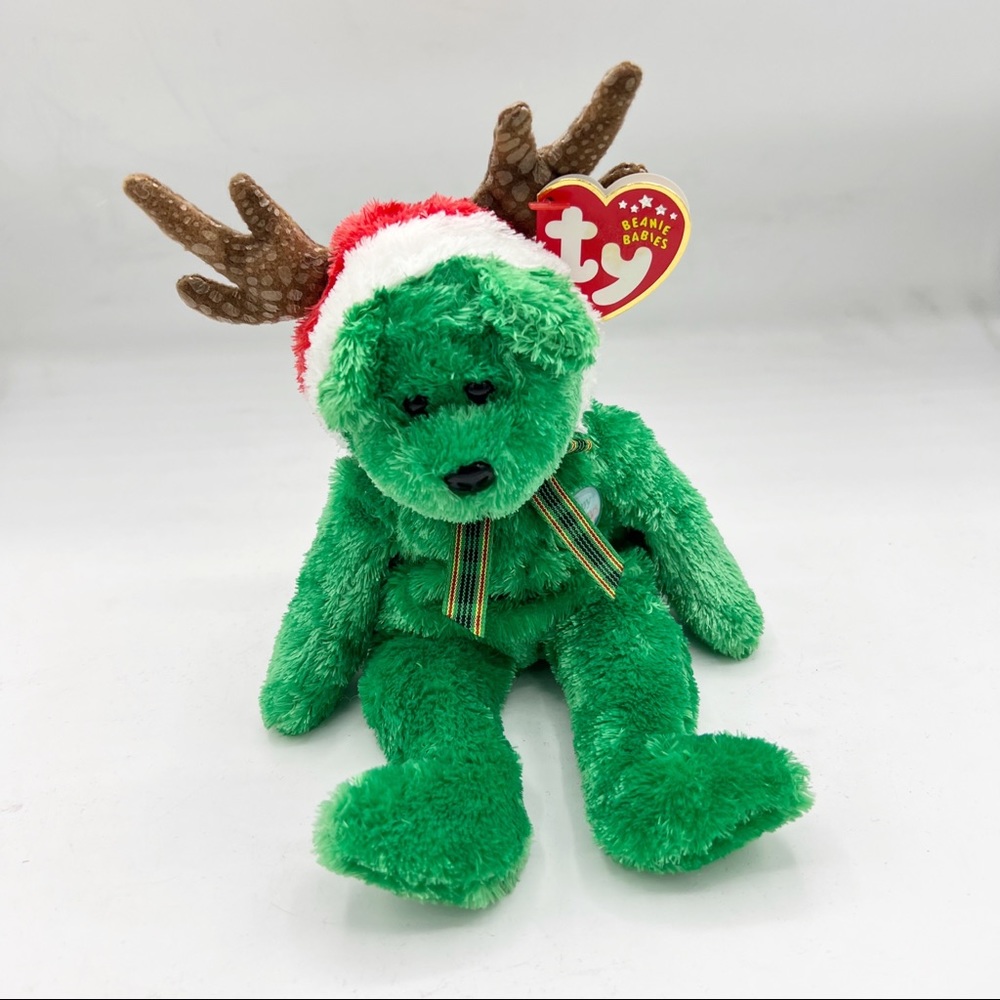 Vintage Ty Beanie Babies Collection 2002 Holiday Teddy Christmas Plush Bear